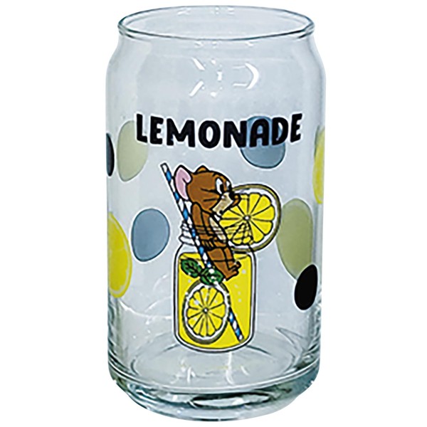 Tom and Jerry SAN4324-1 Can Shaped Glass, Approx. 12.2 fl