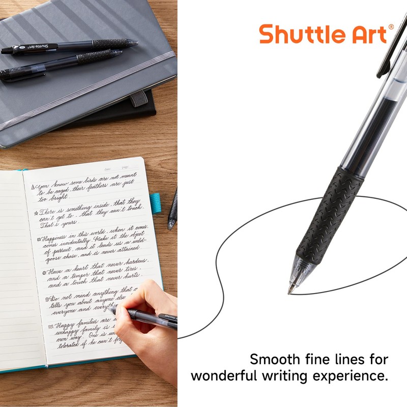 Shuttle Art Gel Ballpoint Pens, Gel Pens, Gel Ink, Clickable,