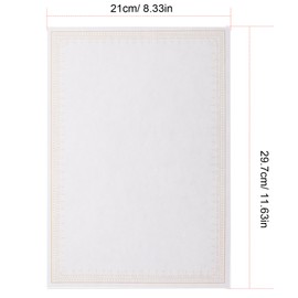 Operitacx 10 Blatt Blanko Zertifikatspapier mit Floralen Rändern Druckbare Urkunden für Schule Auszeichnungen und Abschlussfeiern für Anerkennung und Ehrungen