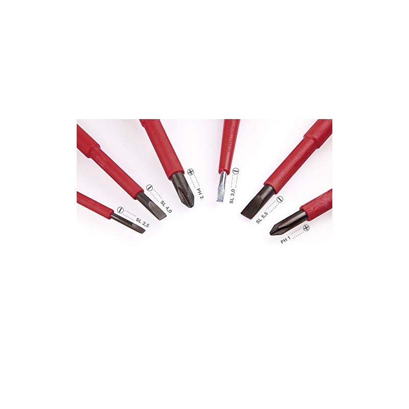 H + H Werkzeug VDE Screwdriver Set 6-Piece Including Voltage