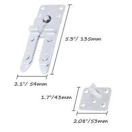 HOWDIA Sectional Couch Connectors - Heavy Duty Alligator Clamps Joint Clips for Modular Furniture | 135mm Length| 2-Pack | Sturdy Metal Construction for Secure Sofa Connections