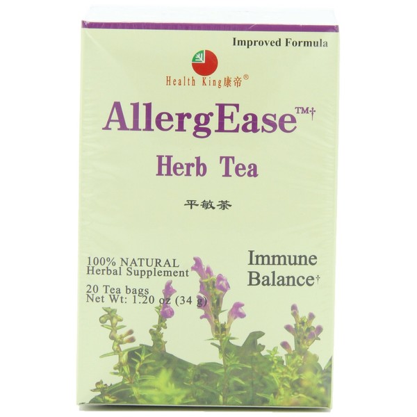 Health King Health King Herb Tea, AllergEase, Teabags, 20-Count Box (Pack of 4)