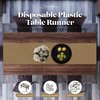 Gold 12 Pack Premium Disposable Plastic Table Runner 14 x