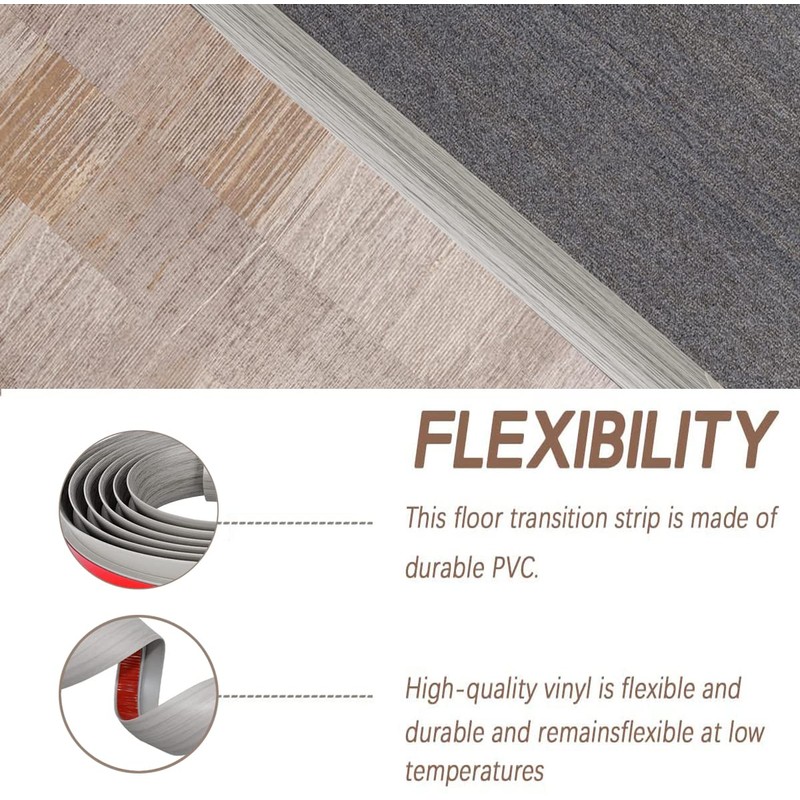 10Ft Floor Transition Strip, Self Adhesive Carpet Edging Trim Strip,