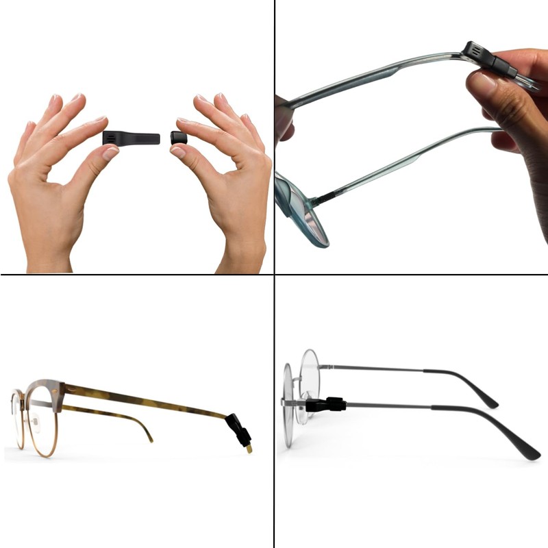 Universal Eyewear Tracker Accessory Kit | USB Clip Charger, Adhesive