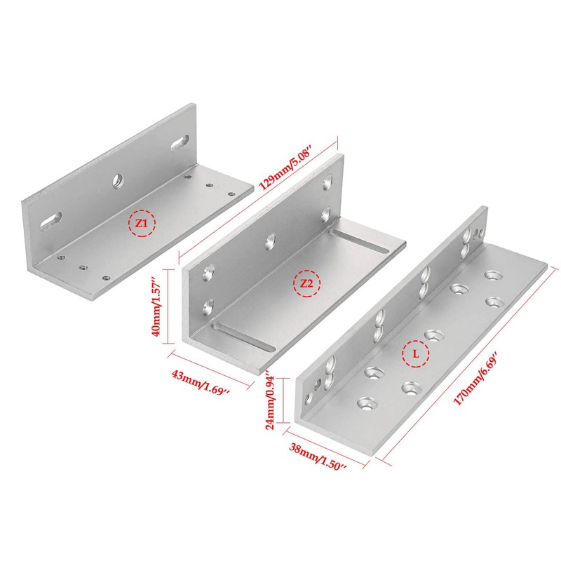 Electric Magnetic Lock with Z and L Bracket 180KG 350LBS