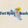 CafePress Fort Myers Map Design. Tote Bag Reusable Natural Beige