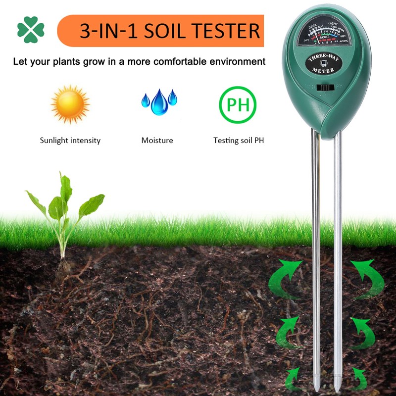 Professional PH Tester TDS/EC Test Pen Soil Moisture/PH/Sunlight Intensity Testers