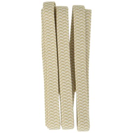 Kintenma Kawamura String Chidori Stretch Tape, Flat Rubber, 10 Coal, Beige x White KW93269