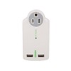 Cable Leader 3 AC Outlet Surge Protector Wall Tap with