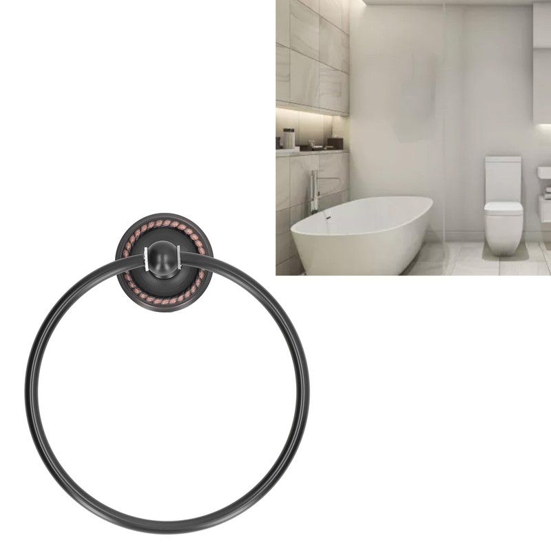 Bathroom Towel Ring Brass Wall Mounted Antique Towel Holder Toilet