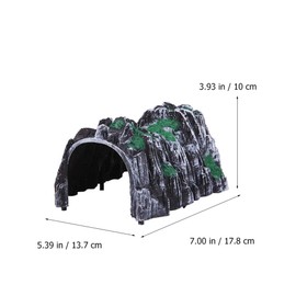 TOYANDONA 3Pcs Plastic Railway Mountain Tunnel Train Set Accessories DIY Miniature Railway Scene Accessory Train Cave Tunnels Model for Kids Ages 3+
