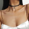 Olbye Elastic Choker Star Necklace Black Tattoo Choker Necklaces for