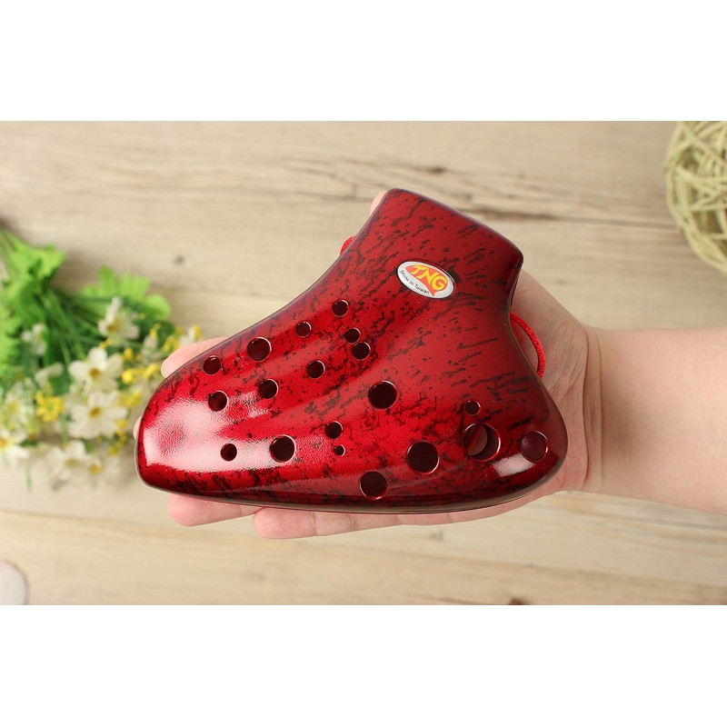 TNG Ocarina Musical Instrument (12 Holes/Triple/Alto/C Tune) Plastic AC Ocarina