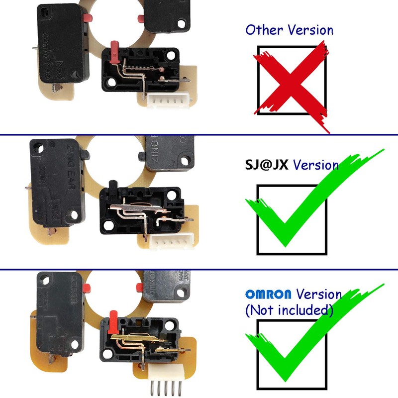 SJ@JX Arcade Game Controller Button Microswitch 8 Way Joystick Zero