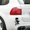 Skull Skeleton Sticker Poker Joker Ace Spade Skull Sticker Car