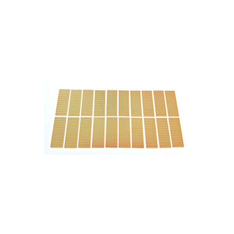 Rk Education Copper Veroboard/Stripboard for PCB Prototyping - Small 25x64mm,
