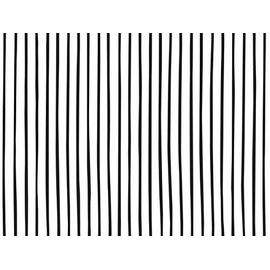 Pack of 1, Black Pinstripe 24" x 417' Gift Wrap Counter Roll For Party, Holiday & Event, Made In USA