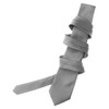 Romario Manzini Formal Tie Solid Dark Silver TO-50