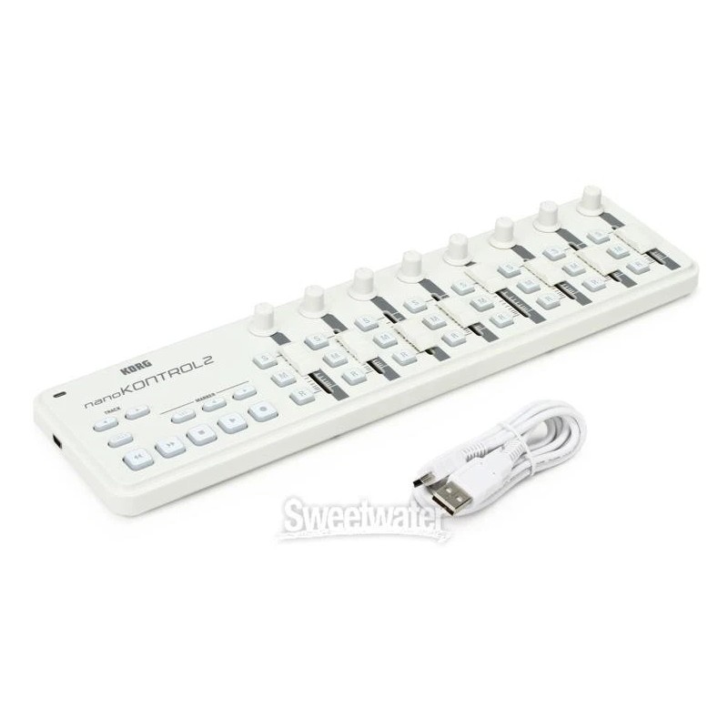 Korg nanoKONTROL2 MIDI Control Surface - White