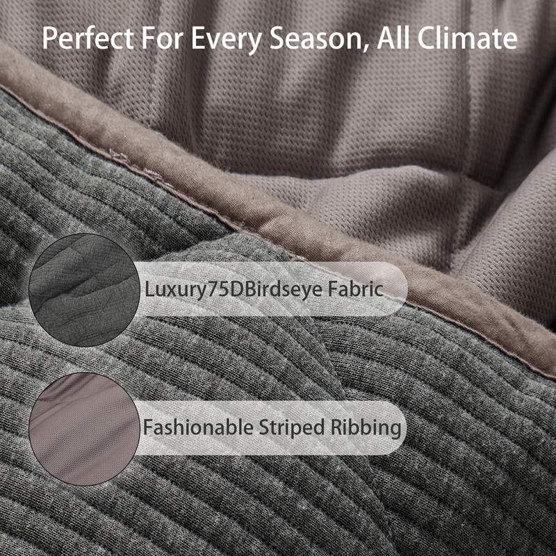 ZonLi 20lbs Weighted Blanket for Adults Sleeping, Double-Sided All Season