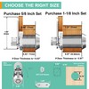 inBovoga 1 Pack Cabinet Locks with Keys, 5/8" Cam Lock,