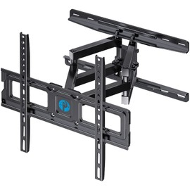 TV Wall Mount Full Motion Articulating Swivel Extension for Most 26-65 Inch Flat Curved TVs with Max VESA 400x400mm up to 88lbs, Wall Mount TV Bracket fits 12,16 inch Wood Stud by Pipishell