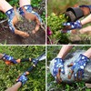 Trifabricy Garden Gloves for Women - Breathable leather Floral Gardening