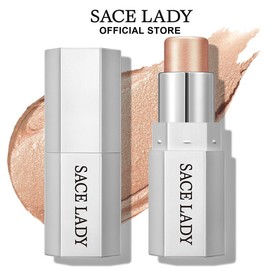 SACE LADY Face Stick, Cool Toned Contour Stick,Highlighter & Blush Makeup Sticks for Face, Easy to Blend & Long Lasting Natural Make Up for Cheek Eyes Lips - Color: 02-Sunset Glow