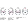 Standard Dial Combination Lock, 2 in. Wide with Different Combination