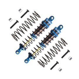 TOOMOD 100mm RC Oil Shock Absorber Big Bore Damper for 1/10 Arrma,Slash,BIG ROCK,Stampede,Rustler, Bandit, Ford, Vorteks,1/8 TYPHON,etc. Parts Upgrade Replace（2Pcs）(Blue)