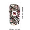 Ooopsiun 10 Sheets Large Temporary Tattoos For Men Adults, Punk