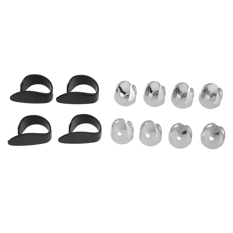 12Pcs Guitar Finger Pick Bass Thumb Protector Instrument Accessory Set