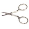 Sewing Scissors Vintage Chain Silver Bauhinia Stainless Steel Pointed Small