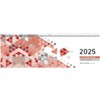 Zettler - Table Landscape Calendar 2025 Red, 29.6 x 9.9