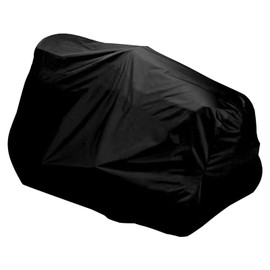 Hoypeyfiy Lawn Mower Cover Waterproof UV-proof Drawstring Protective Cover Lawnmower Oxford Fabric Protector (72x53x46inch)