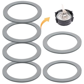 6pcs Blender Gasket for Oster, Blender Rubber Ring Replacement Gray O-Ring Blender Gasket Replacement Compatible with Oster Osterizer