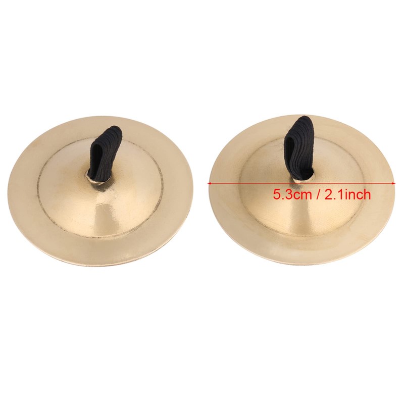 HEEPDD 1 Pair Finger Cymbals, 2in Brass Belly Dancing Finger