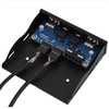 USB2.0 HDAUDIO Floppy Front Panel 3.5'' 9Pin to 2 USB2.0