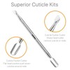 VANANA 3 PCS Cuticle Nippers Pusher, Professional Stainless Steel Cuticle