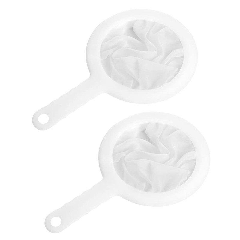 2-Piece 200-Mesh Ultra-Fine Juice Strainer Set, Smooth Fine Mesh for