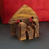 KASSIS Olive Wood Christmas Decoration Nativity Scene Puzzle Table Decoration