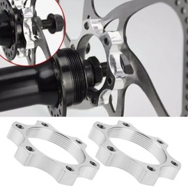 EMSea 8 Pieces 44 mm Bicycle Freewheel Thread Hubs Disc Brake Rotors 6 Bolt Flange Adapter Aluminium Alloy Brake Thread Conversion