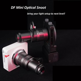 DF DIGITALFOTO Mini Optical Snoot Projector, Photography Spotlight Attachment with Zhiyun/Ulanzi/Godox Mount,19 Gobos,Magnetic Frame,Compatible with ZHIYUN CINEPEER CX100, Godox ML100Bi/ML60IIBi