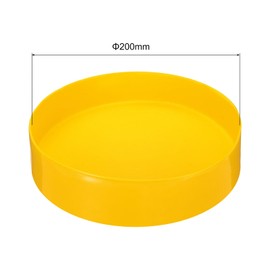 sourcing map 200mm(7 7/8") Rubber End Caps, Round Vinyl Plug Insert Plastic End Caps for Tubing, Fence, Pipe Post, Furniture, Railing, Yellow