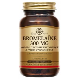 Solgar Bromelain 300mg 60 Vegetable Capsules
