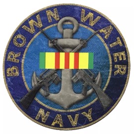 HNP Brown Water Navy Decal with Vietnam Ribbon