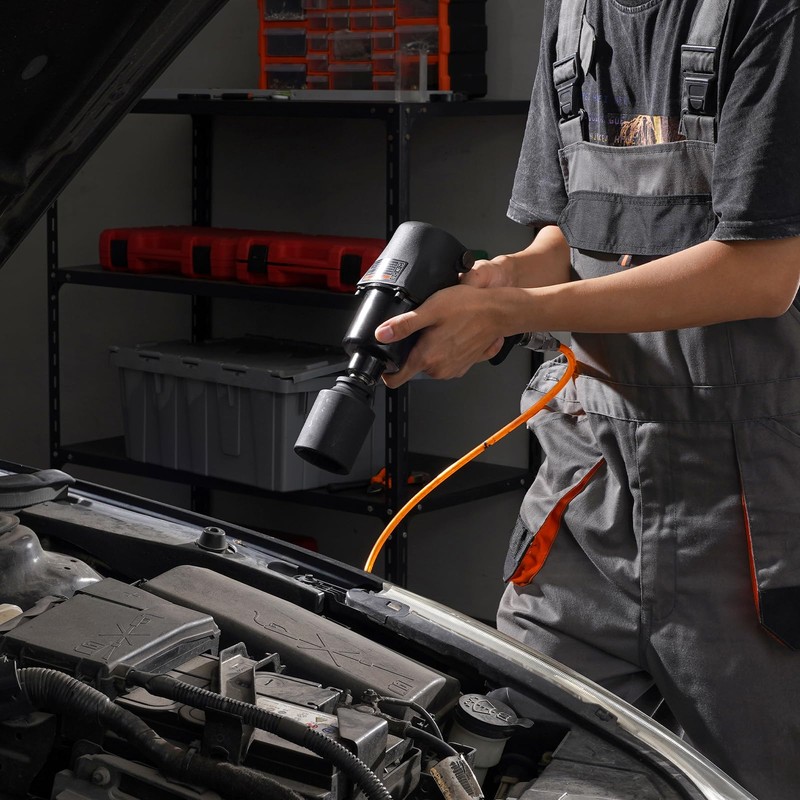 VEVOR Axle Nut Impact Socket Set, 1/2" Drive Deep 12-Point