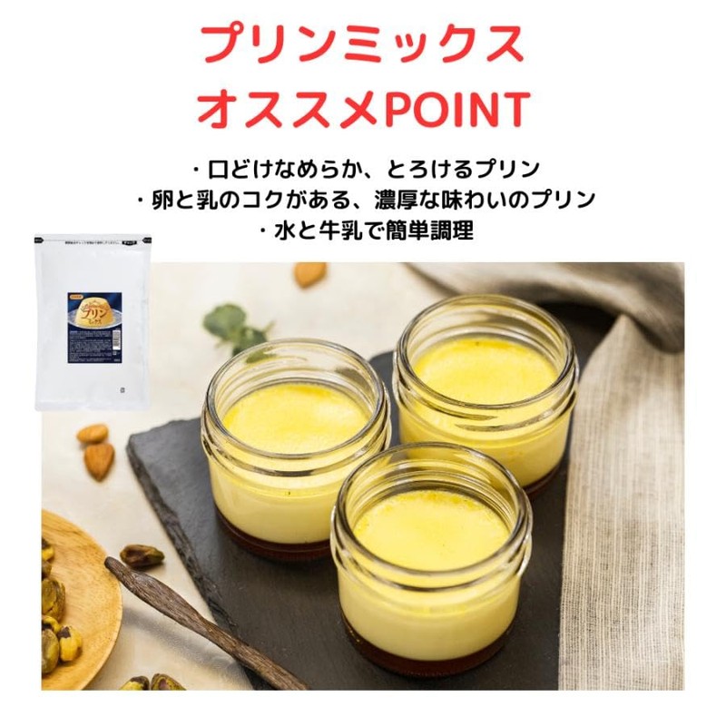 [Nippon Shokuken Commercial Dessert] Pudding Mix 17.6 oz (500 g),