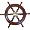 Antik 2000 Maritime Wooden Ship Wheel with Brass Hub Diameter